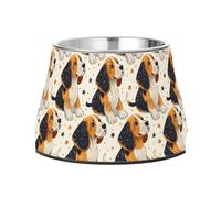 JUMBEAR Beagle Hound Dog Stainless Steel Dog Bowls,Food and Water Non Slip Anti Pet Puppy Dishes for Small, Medium and Large Dogs Cats