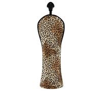 JUMBEAR Beautiful Brown Leopard Print Golf Club Head Cover for Driver/Fairway Woods/Hybrid,1Pack PU Leather Golf Headcover with Number Tag