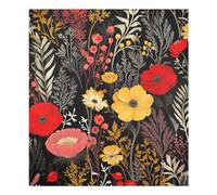 JUMBEAR Beautiful Colorful Flowers Dishwasher Magnet Cover Waterproof Magnectic Sticker Refrigerator Magnet Decor Home Cabinet Decals Appliances Stickers for Home Kitchen 23"x26"