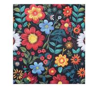 JUMBEAR Beautiful Colorful Flowers Dishwasher Magnet Cover Waterproof Magnectic Sticker Refrigerator Magnet Decor Home Cabinet Decals Appliances Stickers for Home Kitchen 23"x26"