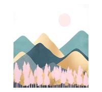 JUMBEAR Beautiful Colorful Mountain Ranges Dishwasher Magnet Cover Waterproof Magnectic Sticker Refrigerator Magnet Decor Home Cabinet Decals Appliances Stickers for Home Kitchen 23"x26"