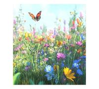 JUMBEAR Beautiful Herbaceous Flowers Dishwasher Magnet Cover Waterproof Magnectic Sticker Refrigerator Magnet Decor Home Cabinet Decals Appliances Stickers for Home Kitchen 23"x26"