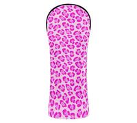 JUMBEAR Beautiful Leopard Print Golf Club Head Cover for Driver/Fairway Woods/Hybrid,1Pack PU Leather Golf Headcover with Number Tag