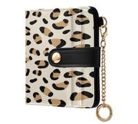 JUMBEAR Beautiful Leopard Print Purses for Women,RFID Blocking PU Leather Wallet for Women,Zipper Coin Purse with Multiple Card Slots and Roomy Compartment