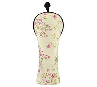 JUMBEAR Beautiful Little Floral Golf Club Head Cover for Driver/Fairway Woods/Hybrid,1Pack PU Leather Golf Headcover with Number Tag