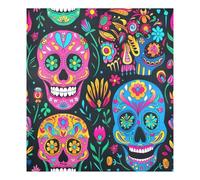 JUMBEAR Beautiful Sugar Skull Dishwasher Magnet Cover Waterproof Magnectic Sticker Refrigerator Magnet Decor Home Cabinet Decals Appliances Stickers for Home Kitchen 23"x26"