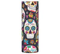 JUMBEAR Beautiful Sugar Skull Vase for Flowerse -Halloween Clear Vase Rustic Home Décor for Modern Farmhouse, Ideal Shelf,Table & Entryway Decor