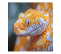 JUMBEAR Beautiful Yellow Snake Dishwasher Magnet Cover Waterproof Magnectic Sticker Refrigerator Magnet Decor Home Cabinet Decals Appliances Stickers for Home Kitchen 23"x26"