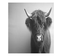 JUMBEAR Black Color Highland Cattle Baby Dishwasher Magnet Cover Waterproof Magnectic Sticker Refrigerator Magnet Decor Home Cabinet Decals Appliances Stickers for Home Kitchen 23"x26"