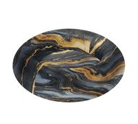JUMBEAR Black Gold Marble Texture Calming Dog Cat Donut Bed -Plush Puppy Kitten Cuddler Round Bed, Warm and Soft Pet Beds with Non-Slip Bottom and Washable-S