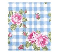 JUMBEAR Blue Flange Checkered Rose Dishwasher Magnet Cover Waterproof Magnectic Sticker Refrigerator Magnet Decor Home Cabinet Decals Appliances Stickers for Home Kitchen 23"x26"