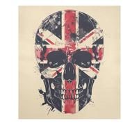 JUMBEAR British Flag Style Skull Dishwasher Magnet Cover Waterproof Magnectic Sticker Refrigerator Magnet Decor Home Cabinet Decals Appliances Stickers for Home Kitchen 23"x26"
