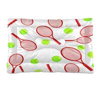 JUMBEAR Cartoon Baseball Racket Pet Bed Mats,Non Slip Bottom Dog Crate Mattress Cat Dog Mat,Soft Comfortable Pet Cat Beds for Cats and Dogs Sleeping 36x24in