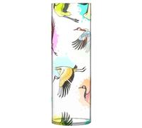 JUMBEAR Colorful Red Crowned Crane Vase for Flowerse -Clear Vase Rustic Home Décor for Modern Farmhouse, Ideal Shelf,Table & Entryway Decor