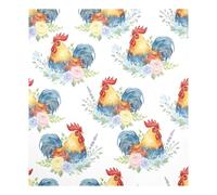 JUMBEAR Colorful Rooster Dishwasher Magnet Cover 23x26in,Reuseable Refrigerator Magnet Cover Decal Fridge Microwave Stickers Kitchen Decor