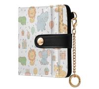 JUMBEAR Cute Animals Purses for Women,RFID Blocking PU Leather Wallet for Women,Zipper Coin Purse with Multiple Card Slots and Roomy Compartment