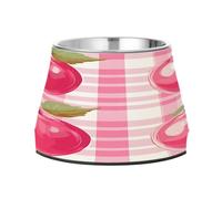 JUMBEAR Cute Apples Anti slip Dog Bowls,Stainless Steel Cat Bowls,Cute Pet Bowls for Medium/Small Size Dogs