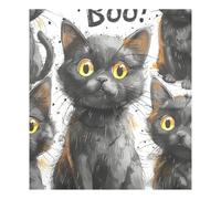 JUMBEAR Cute Black Cat on Halloween Dishwasher Magnet Cover Waterproof Magnectic Sticker Refrigerator Magnet Decor Home Cabinet Decals Appliances Stickers for Home Kitchen 23"x26"