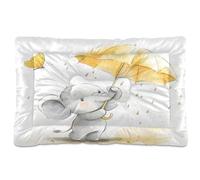 JUMBEAR Cute Elephant Holding An Umbrella Pet Bed,Non Slip Bottom Dog Crate Mattress Cat Dog Mat,Soft Comfortable Pet Cat Beds for Cats and Dogs Sleeping 24x18in