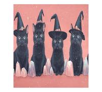 JUMBEAR Cute Halloween Black Cat Dishwasher Magnet Cover Waterproof Magnectic Sticker Refrigerator Magnet Decor Home Cabinet Decals Appliances Stickers for Home Kitchen 23"x26"
