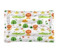 JUMBEAR Cute Lions and Crocodiles Pet Bed Mats,Non Slip Bottom Dog Crate Mattress Cat Dog Mat,Soft Comfortable Pet Cat Beds for Cats and Dogs Sleeping 36x24in