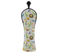 JUMBEAR Cute Little Bird and Bird Eggs Golf Club Head Cover for Driver/Fairway Woods/Hybrid,1Pack PU Leather Golf Headcover with Number Tag