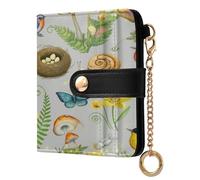 JUMBEAR Cute Little Bird and Bird Eggs Purses for Women,RFID Blocking PU Leather Wallet for Women,Zipper Coin Purse with Multiple Card Slots and Roomy Compartment