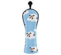 JUMBEAR Cute Little Lamb Golf Club Head Covers for Driver/Fairway Wood/Hybrid, 1Pack PU Leather Golf Headcover with Number Tag-1Pack