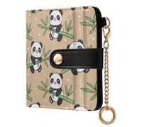 JUMBEAR Cute Panda Purses for Women,RFID Blocking PU Leather Wallet for Women,Zipper Coin Purse with Multiple Card Slots and Roomy Compartment