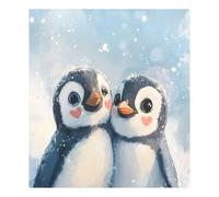 JUMBEAR Cute Penguins Dishwasher Magnet Cover 23x26in,Reuseable Refrigerator Magnet Cover Decal Fridge Microwave Stickers Kitchen Decor