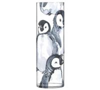 JUMBEAR Cute Penguins Vase for Flowerse -Clear Vase Rustic Home Décor for Modern Farmhouse, Ideal Shelf, Table & Entryway Decor