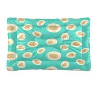 JUMBEAR Cute Polka Dots Pet Bed Mats,Non Slip Bottom Dog Crate Mattress Cat Dog Mat,Soft Comfortable Pet Cat Beds for Cats and Dogs Sleeping 36x24in