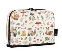 JUMBEAR Cute Woodland Animals Pencil Case,Large Capacity Pen Case Bag Pouch Holder Stationery Desk Organizer Cosmetic Bag with Zipper for School Office Travel