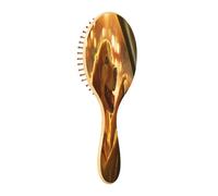 JUMBEAR Dog Driving in The Car Hair Brush,Massaging Scalp Wooden Bamboo Paddle Hairbrush for All Hairstyles,Reducing Tangle & Hair Breakage, Promoting Hair Growth