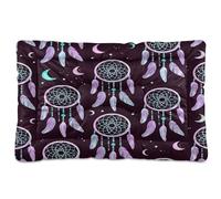 JUMBEAR Dreamy Feather Catching Dreams Pet Bed Mats,Non Slip Bottom Dog Crate Mattress Cat Dog Mat,Soft Comfortable Pet Cat Beds for Cats and Dogs Sleeping 36x24in