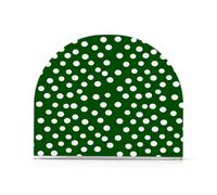 JUMBEAR Green and White Polka Dots Napkin Holder for Tables,Paper Napkins Holder for Restaurant Decor Kitchen Bar Restaurant Accessories