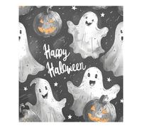 JUMBEAR Halloween Cute Ghosts Doll Dishwasher Magnet Cover Waterproof Magnectic Sticker Refrigerator Magnet Decor Home Cabinet Decals Appliances Stickers for Home Kitchen 23"x26"