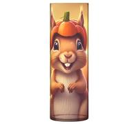 JUMBEAR Halloween Cute Squirrel Vase for Flowerse -Clear Vase Rustic Home Décor for Modern Farmhouse, Ideal Shelf,Table & Entryway Decor