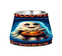 JUMBEAR Halloween Ghosts Anti slip Dog Bowls,Stainless Steel Cat Bowls,Cute Pet Bowls for Medium/Small Size Dogs