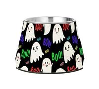 JUMBEAR Halloween Ghosts Dog Bowls,Stainless Steel Cat Bowls,Pet Supplies Great for Dog & Cat Water And Food-Detachable