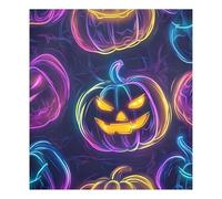 JUMBEAR Halloween Glowing Colored Pumpkin Dishwasher Magnet Cover Waterproof Magnectic Sticker Refrigerator Magnet Decor Home Cabinet Decals Appliances Stickers for Home Kitchen 23"x26"