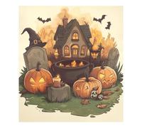 JUMBEAR Halloween Hut Dishwasher Magnet Cover Waterproof Magnectic Sticker Refrigerator Magnet Decor Home Cabinet Decals Appliances Stickers for Home Kitchen 23"x26"