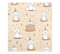 JUMBEAR Happy Birthday Cute Bear Dishwasher Magnet Cover Waterproof Magnectic Sticker Refrigerator Magnet Decor Home Cabinet Decals Appliances Stickers for Home Kitchen 23"x26"