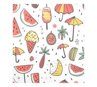 JUMBEAR Ice Cream and Watermelon Dishwasher Magnet Cover Waterproof Magnectic Sticker Refrigerator Magnet Decor Home Cabinet Decals Appliances Stickers for Home Kitchen 23"x26"