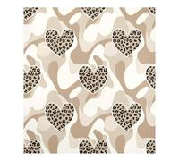 JUMBEAR Leopard Print Heart Dishwasher Magnet Cover 23x26in,Reuseable Refrigerator Magnet Cover Decal Fridge Microwave Stickers Kitchen Decor