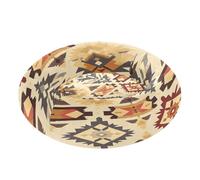 JUMBEAR Mexican Native American Style Calming Dog Cat Donut Bed -Plush Puppy Kitten Cuddler Round Bed, Warm and Soft Pet Beds with Non-Slip Bottom and Washable-M