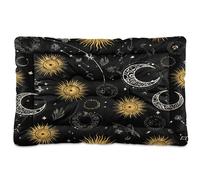 JUMBEAR Moon and Sun Pet Bed Mats,Non Slip Bottom Dog Crate Mattress Cat Dog Mat,Soft Comfortable Pet Cat Beds for Cats and Dogs Sleeping 36x24in