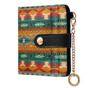 JUMBEAR Native American Tapestry Patterns (2) Purses for Women,RFID Blocking PU Leather Wallet for Women,Zipper Coin Purse with Multiple Card Slots and Roomy Compartment