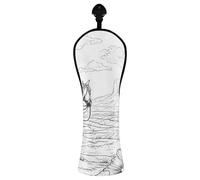 JUMBEAR North American Desert Cowboy Golf Club Head Cover for Driver/Fairway Woods/Hybrid,1Pack PU Leather Golf Headcover with Number Tag