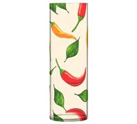 JUMBEAR Red and Yellow Chili Peppers Vase for Flowerse -Clear Vase Rustic Home Décor for Modern Farmhouse, Ideal Shelf,Table & Entryway Decor